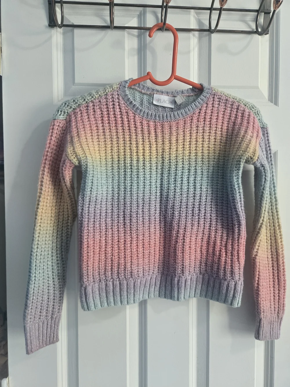 The Children's Place Pastel Rainbow Knit Sweater - Multicolor